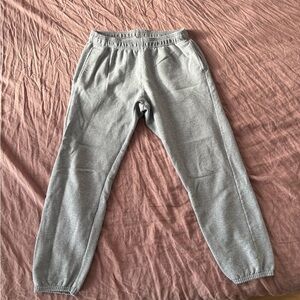 Hanes Light Gray Cotton Sweatpants